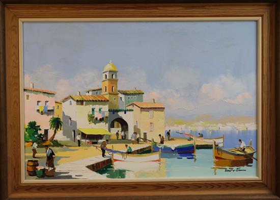 § Cecil Rochfort DOyly John (1906-1993) A Corner of St Tropez, near St Maxime 20 x 30in.